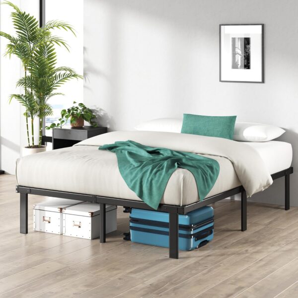 Zinus Caleb 14 Inch Metal Platform Bed Frame, Foldable Steel Frame, No Box Spring Needed, Easy Assembly, Full - Image 2