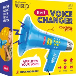 Mini Explorer Voice Changer for Kids - Voice Changing Device for Boys & Girls Ages 3-8+ Olds - Easter, Birthday Gifts for 3, 4, 5, 7, 8 Year Old Boy - Cool Outdoor Toys Gift Ideas for Kid, Toddler