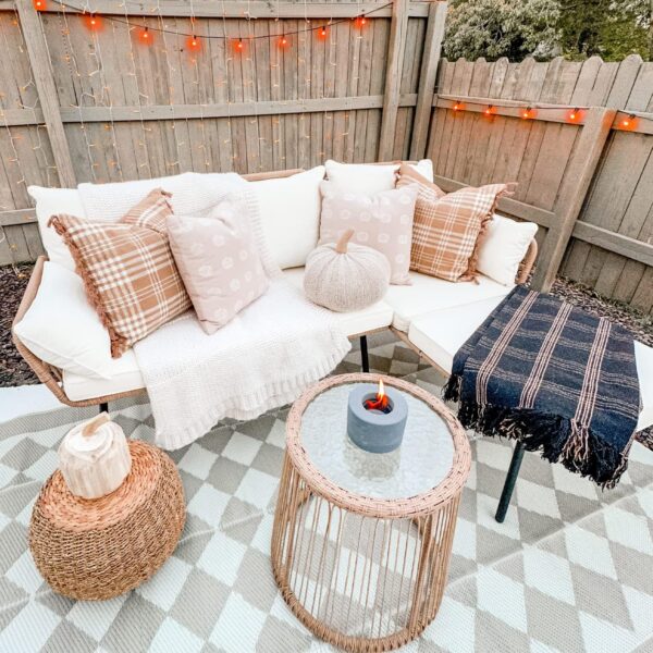 YITAHOME 4 Pieces Patio Furniture Set, Wicker Outdoor Bistro Set, All-Weather Rattan Conversation Set with Loveseat Chairs Table Cushions for Backyard, Pool, Deck, Garden – Beige - Image 4