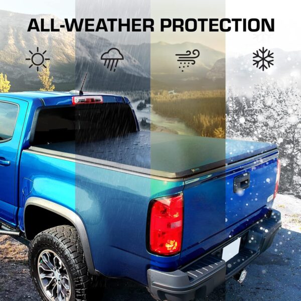 Tyger Auto T3 Soft Tri-fold Truck Bed Tonneau Cover Compatible with 2022-2024 Ford Maverick | 4.5' (54") Bed | TG-BC3F1061 - Image 3