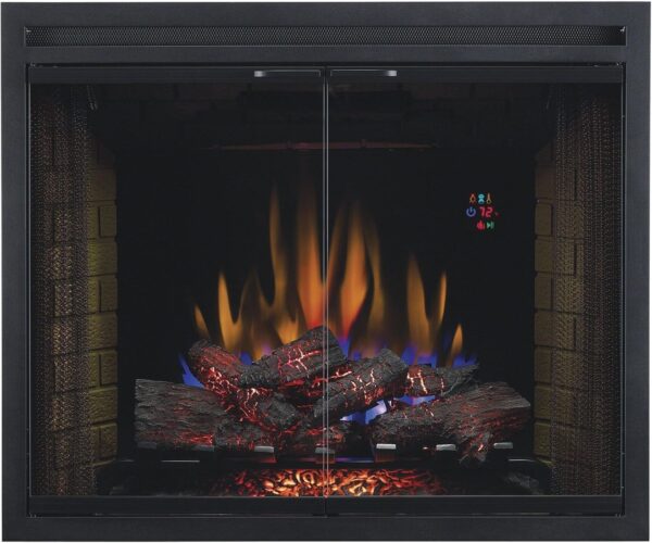 ClassicFlame 39EB500GRS 39" Traditional Built-in Electric Fireplace Insert with Glass Door and Mesh Screen, Dual Voltage Option - Image 6