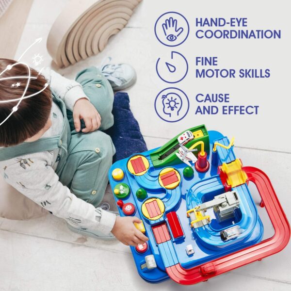 Toys for 3 Year Old Boys Birthday Gift - Large Race Track - 3 Year Old Boy Toys - Car Toys for Boys 3-4-5-6-7 - Montessori/Thinking/Fine Motor Skills/STEM Toys - Image 5