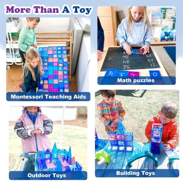 Diamond Magnetic Building Blocks - Frozen Princess Toys for 3-8 Year Old Girls & Boys - 3 4 5 6 Year Old Girl Birthday Xmas Present - Image 6