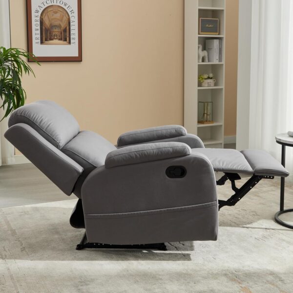 Lazy Boy Recliner Chairs for Adults,Leather Recliner Chair&Reclining Chair with Ajustable Backrest,Small Recliners for Small Spaces,Rocker Recliner&Lazy Boy Recliners,Manual,Havy Duty - Image 7