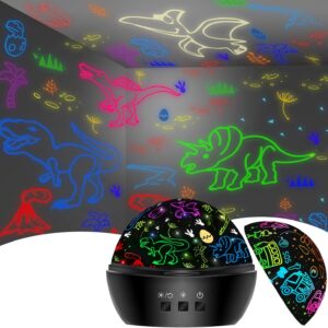 Dinosaur Toys for 3-8 Year Old Boys,Dino Projection Kids Toys for 3-8 Year Olds Boys 2 in 1 Car Toy for 2-10 Year Olds Boys,Chirstmas Stocking Stuffers Gifts for 2-10 Year Olds Kids Toddler Toys