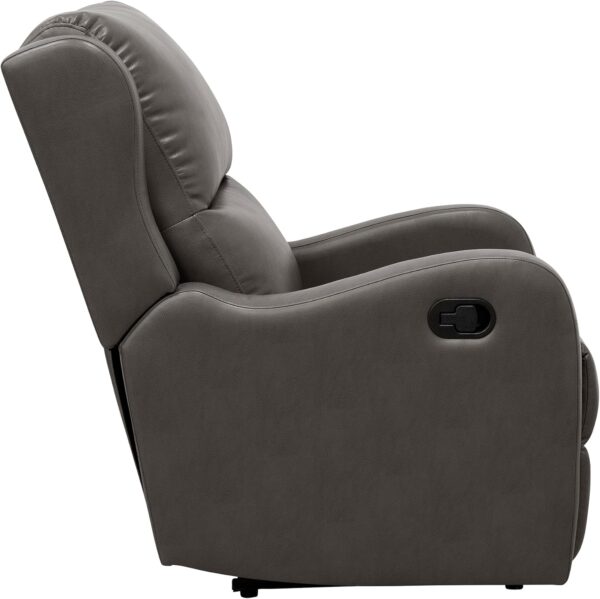 Lexicon Recliner Chair Living Room Reclining Sofa Chair, Home Theater Seating Modern Recliner, Manual Recliner Sofa Chair for Living Room/Office/Apartment, Wall Hugger Recliner, Gray - Image 6