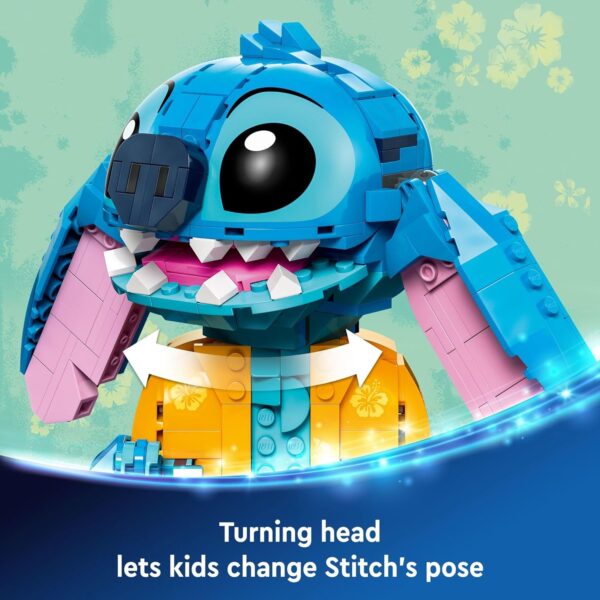 LEGO Disney Stitch Toy Building Kit, Disney Toy for 9 Year Old Kids, Buildable Figure with Ice Cream Cone, Fun Disney Gift for Girls, Boys and Lovers of The Hit Movie Lilo and Stitch, 43249 - Image 4