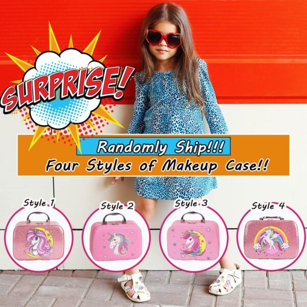 Kids Washable Makeup Girl Toys - Kids Makeup Kit for Girl, Real Make Up Set, Little Girls Makeup Kit for Toddler Kid Children Princess, Christmas Birthday Gift Toys for Girl 4 5 6 7 8 9 10 Year Old - Image 2