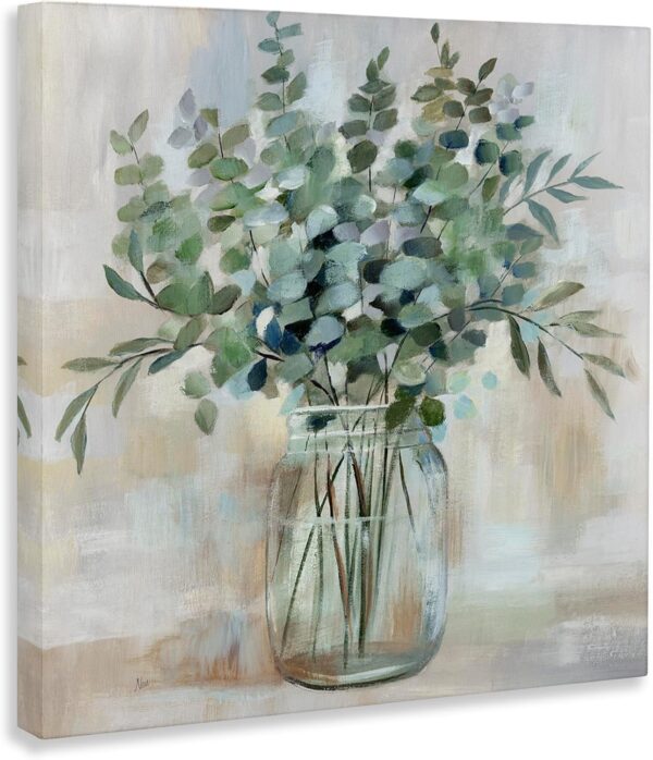 Stupell Industries Soothing Eucalyptus Flower Herb Arrangement Rustic Jar Canvas Wall Art, Design by Nan - Image 4