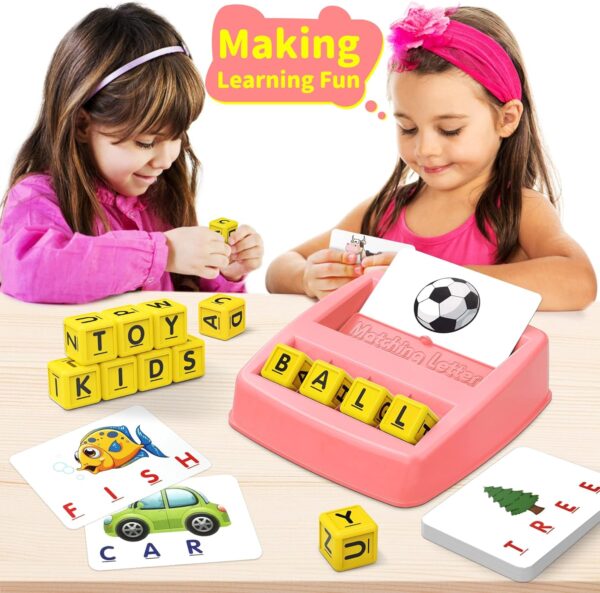 Educational Toys for 3-5 Year Old Girls Gifts, Matching Letter Game Preschool ABC Learning Toys for Kids Ages 4-8 Years, Christmas Birthday Gifts for Toddler Toys Age 2-4 - Image 5