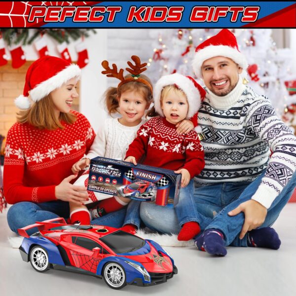 Growsland 2024 Remote Control Car for Kids, RC Cars for Boys Kids 1:18 Electric Vehicle Toy Car Hobby Racing Car Toys with Lights & Controller, Birthday Gift for 3 4 5 6 7 8 9 Year Old Boys Girls - Image 7