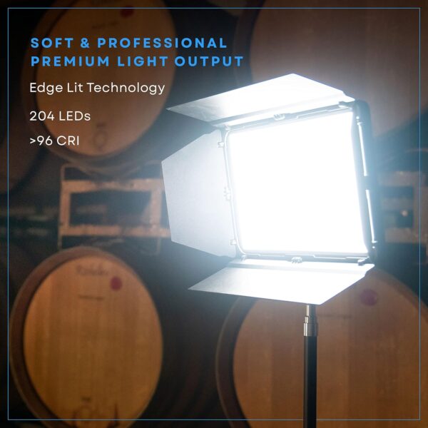 Lume Cube Studio Panel 2-Point Lighting Kit | Edge Lit LED Bicolor Light Panels 3200k - 5600k | Rechargeable Lithium Battery, Adjustable Color, Brightness, 70" Stands, Wireless Remote Included - Image 2