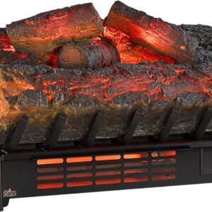 duraflame Electric Fireplace Insert, Electric Logs with Realistic Embers, Electric Space Heater for 1,000 Sq. Ft. Room