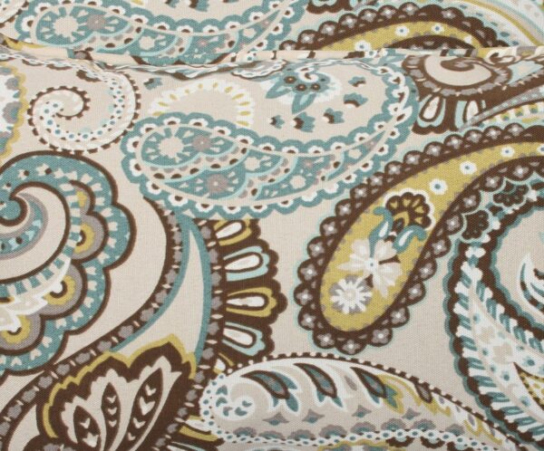 Pillow Perfect Paisley Indoor/Outdoor Accent Throw Pillow, Plush Fill, Weather, and Fade Resistant, Lumbar - 11.5" x 18.5" , Blue/Brown Tamara Quartz, 2 Count (Pack of 1) - Image 6