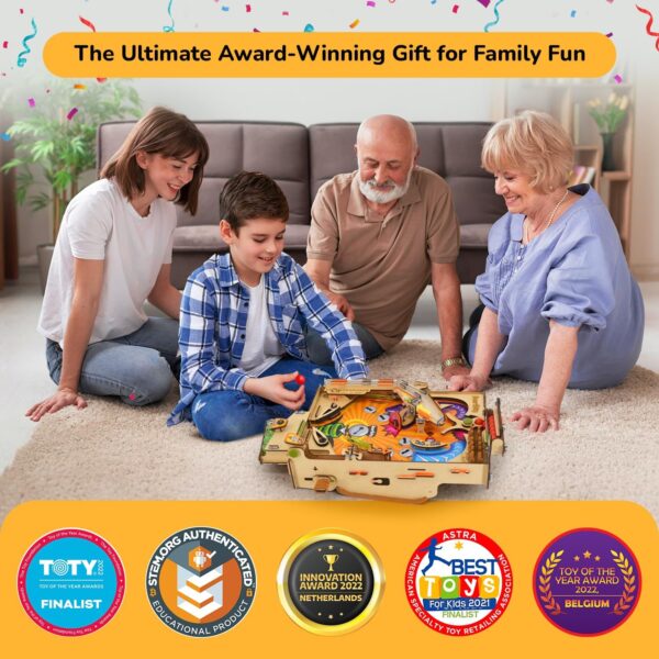 Smartivity Pinball Machine Toy for Kids Ages 8-14 Years old | Global Award Winning Arcade Game| Cool Birthday Gifts Ideas for Boys & Girls| DIY STEM Toys for 8,10,11,12,13,14I Wooden Engineering Games - Image 6