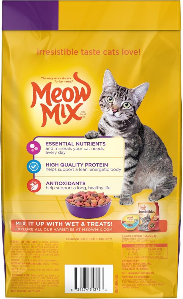 Meow Mix Original Choice Dry Cat Food, 3.15 Pound (Pack of 4), Complete & Balanced Nutrition - Image 4