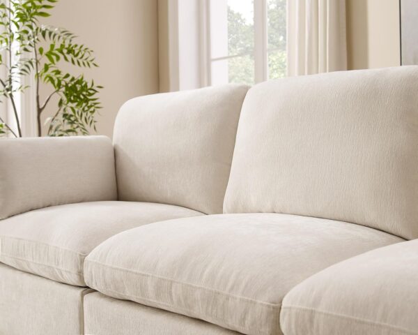 Modular Sectional Sofa, Convertible Sleeper Sofa Modular Sectional Sofa Bed with Ottoman, 6-seat Sectional Sofas for Lving Room - Image 6