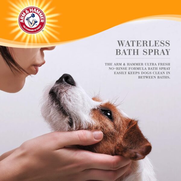 Arm & Hammer for Pets Ultra Fresh Waterless Bath Spray for Dogs in White Jasmine Scent | Dry Dog Shampoo, Dog Spray | Waterless Dog Shampoo and Dog Deodorizing Spray, Dog Spray Deodorizer Perfume - Image 2