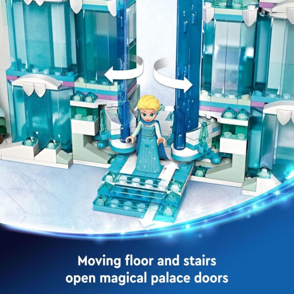 LEGO Disney Frozen Elsa’s Ice Palace Building Set for Kids, Princess Castle with Anna and Elsa Mini-Doll Figures, Disney Princess Toy Gift Idea for Girls, Boys and Movie Fans Ages 6 and Up, 43244 - Image 3