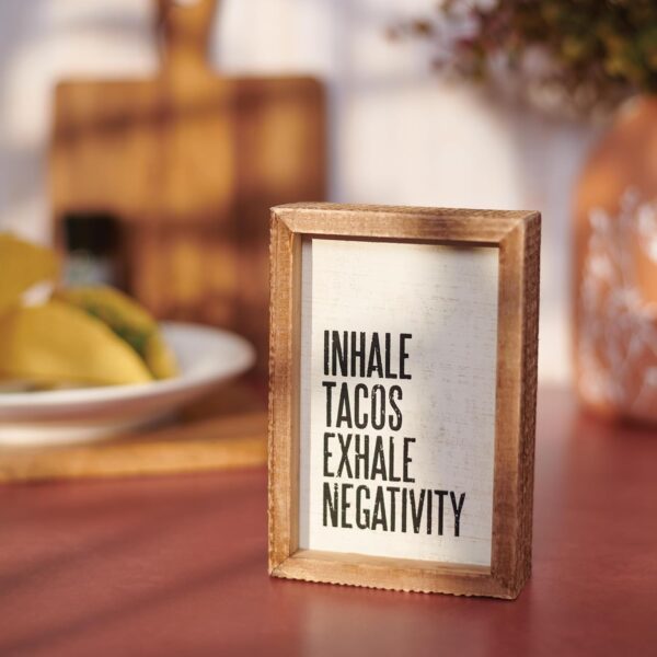 Primitives by Kathy Rustic Farmhouse Decor - Inspirational Wall Art, Wooden Table/Shelf Decor, Boho Kitchen Accessories 5”x7” - Image 2