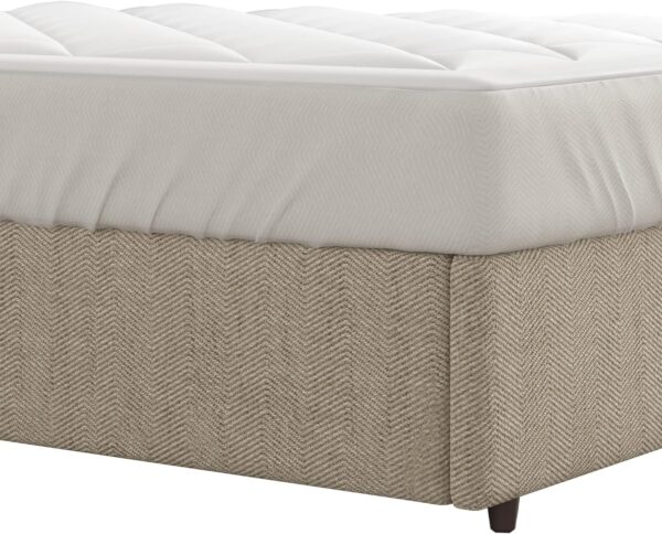 Sleep Philosophy Waterproof Sofa Bed Mattress Protector, Holden Sofa Bed Queen Mattress Pad, 3M Scotchgard, Microfiber Mattress Topper Fitted Elastic Pocket Fits Up to 8 Inch, Queen 60x72, White - Image 9