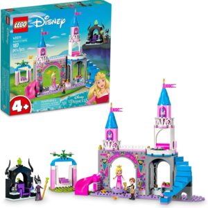 LEGO Disney Princess Aurora's Castle Building Toy Set 43211 Disney Princess Toy with Sleeping Beauty, Prince Philip and Maleficent Mini-Doll Figures, Disney Gift Idea for Kids Boys Girls Age 4+