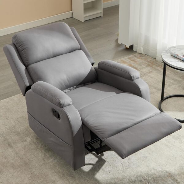 Lazy Boy Recliner Chairs for Adults,Leather Recliner Chair&Reclining Chair with Ajustable Backrest,Small Recliners for Small Spaces,Rocker Recliner&Lazy Boy Recliners,Manual,Havy Duty - Image 6