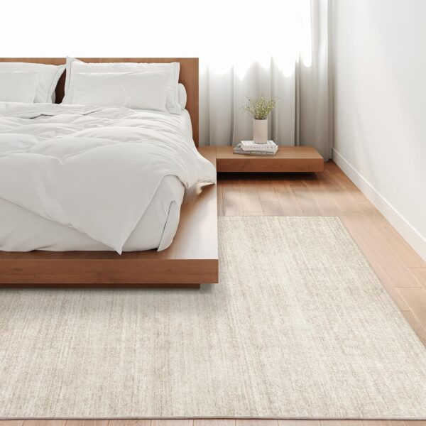 Valenrug Washable Rug - Stain Resistant Area Rugs for Living Room, Non Slip Backing Printed Rugs for Bedroom, Folable Machine Washable Area Rug (Beige, 9'x12') - Image 7