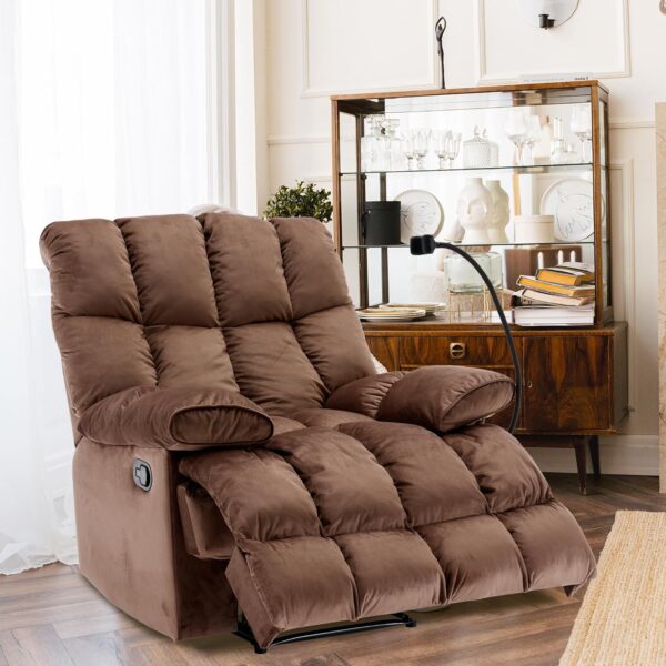 Oversized Recliner Chair, Big Mans Recliner Chairs for Adults 400LBS, Wide Recliners for Tall Man, Large Recliner Chair for Living Room, Brown - Image 7