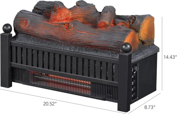 duraflame Electric Fireplace Insert with Crackling Effect, Ember Bed, Electric Fireplace Heater for 1,000 Sq. Ft. Room - Image 5