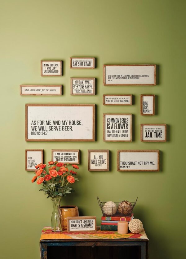 Primitives by Kathy Rustic Farmhouse Decor - Inspirational Wall Art, Wooden Table/Shelf Decor, Boho Kitchen Accessories 5”x7” - Image 3