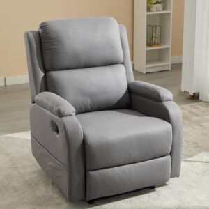Lazy Boy Recliner Chairs for Adults,Leather Recliner Chair&Reclining Chair with Ajustable Backrest,Small Recliners for Small Spaces,Rocker Recliner&Lazy Boy Recliners,Manual,Havy Duty