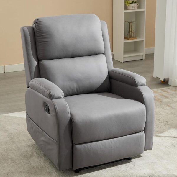 Lazy Boy Recliner Chairs for Adults,Leather Recliner Chair&Reclining Chair with Ajustable Backrest,Small Recliners for Small Spaces,Rocker Recliner&Lazy Boy Recliners,Manual,Havy Duty