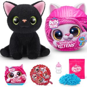 Pets Alive Smitten Kittens Surprise (Bombay Cat Lucky) by ZURU Nurture Play Soft Toy Unboxing Adopt Interactive 10 Sounds