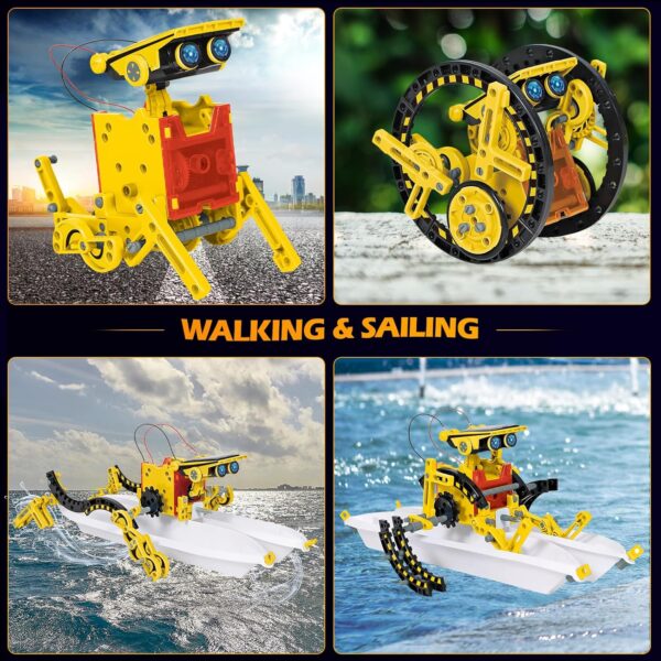 Solar Robot Toys for Kids Ages 8-12, 12-in-1 STEM Projects Science Kits for 8-13 9 10 11 Year Old Teen Boys Girls, 190Pcs DIY Building Experiment Education Sets, Christmas Birthday Gifts Ideas. - Image 4