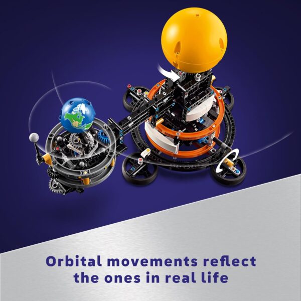 LEGO Technic Planet Earth and Moon in Orbit Building Set, Outer Space Birthday Gift for 10 Year Olds, Solar System Space Toy for Imaginative, Independent Play, Space Room Décor for Boys & Girls, 42179 - Image 4