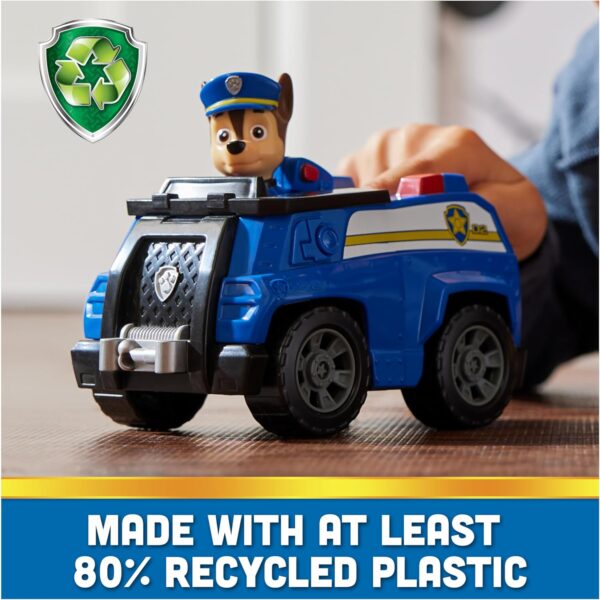 Paw Patrol, Chase’s Patrol Cruiser, Toy Car with Collectible Action Figure, Sustainably Minded Kids Toys for Boys & Girls Ages 3 and Up - Image 2