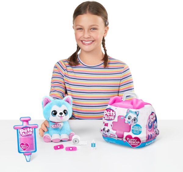Pets Alive Pet Shop Surprise S3 Puppy Rescue (Bull Dog) by ZURU Surprise Puppy Plush, Ultra Soft Plushies, Compound Surprises Inside, Interactive Toy Pets, Electronic Speak and Repeat - Image 7