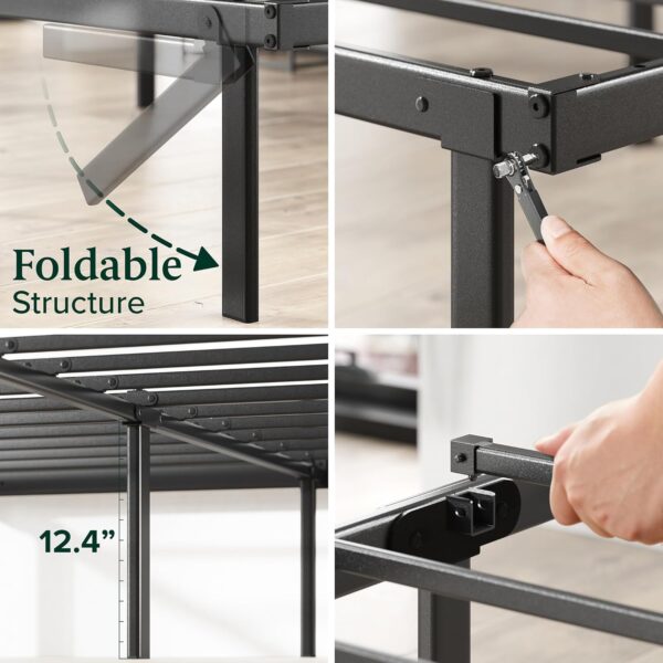 Zinus Caleb 14 Inch Metal Platform Bed Frame, Foldable Steel Frame, No Box Spring Needed, Easy Assembly, Full - Image 6