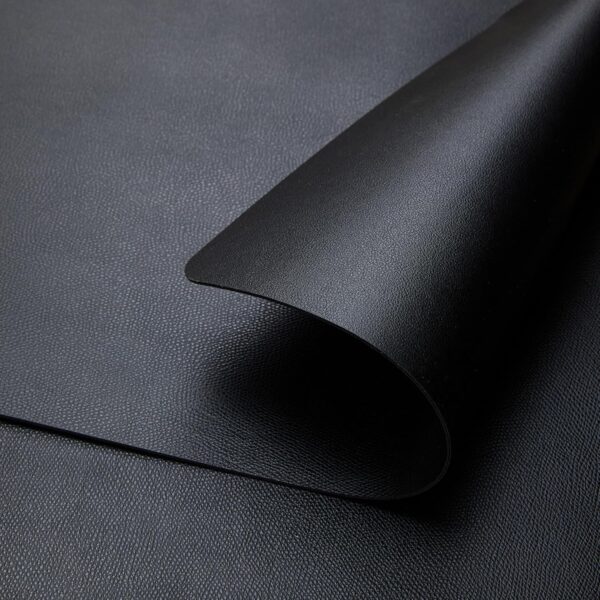 DOLOPL Placemats Set of 6, Black Waterproof Faux Leather Heat Resistant Mats for Kitchen Dining Room Table Decorations, Anti Slip Dining Table Place Mats for Indoor & Outdoor Use - Image 6