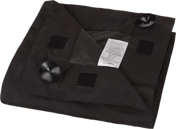 Amazon Basics Portable Window Blackout Curtain Shade with Suction Cups for Travel, 1-Pack, 50" x 78", Black - Image 3