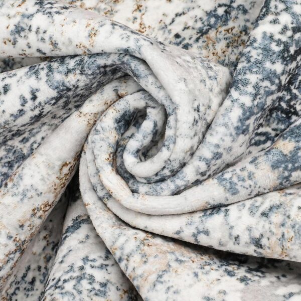 Area Rug Living Room Rugs - 6x9 Abstract Large Soft Indoor Washable Rug Neutral Modern Low Pile Carpet for Bedroom Dining Room Farmhouse Home Office - Beige Blue - Image 7