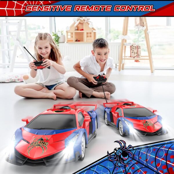 Growsland 2024 Remote Control Car for Kids, RC Cars for Boys Kids 1:18 Electric Vehicle Toy Car Hobby Racing Car Toys with Lights & Controller, Birthday Gift for 3 4 5 6 7 8 9 Year Old Boys Girls - Image 5