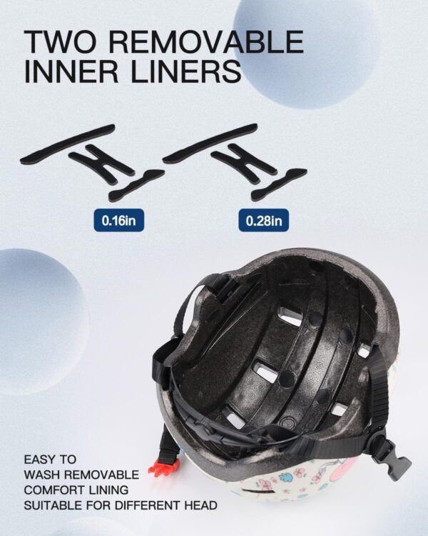 Kids/Toddler Bike Helmet for Infant/Baby to Children 1/2/3/4/5/6/7/8 Years Old, Kids Helmets Ages 1-2/2-4/3-5/5-8,Skateboard Helmets for Boys and Girls - Image 4