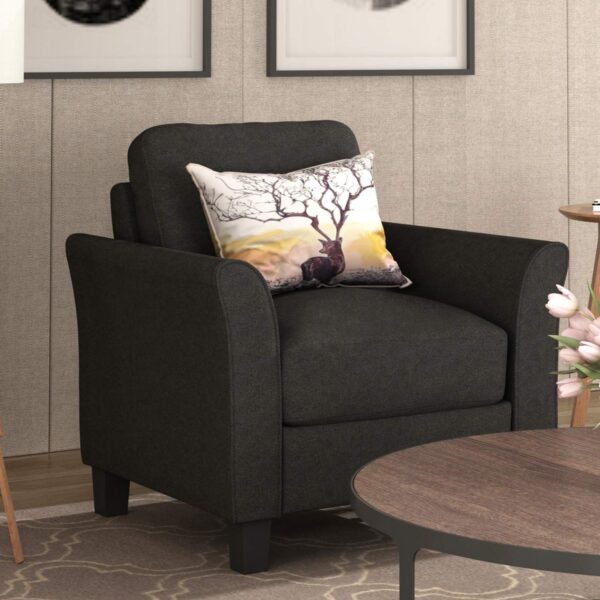 Merax 3 Pieces Sectioanal Sofa Set, Living Room Furniture Set Modern Style Button Tufted Sofa Couch with Tufted Cushions Included 3 Seater Sofa, an Loveseat and One Armchair,Beige - Image 5
