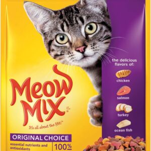 Meow Mix Original Choice Dry Cat Food, 18 Ounce (Pack of 6), Complete & Balanced Nutrition