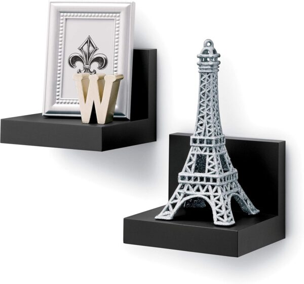 Command Display Ledges, Holds up to 2 lb, Slate, 2 Ledges with 8 Medium Command Strips, Damage Free Hanging Floating Shelf with Adhesive Strips, Personalize Living Room, Bedroom, Kids Room or Office - Image 2