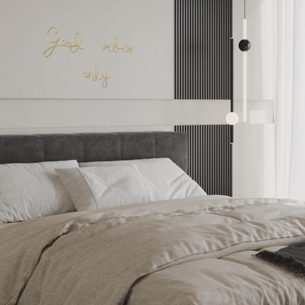 Ecqizer Good Vibes Only Signs Wall Decor Metal Wire Letters Wall Decor Metal Wire Art Decor Inspirational Wall Decoration for Home Room Office Wall (Gold) - Image 7