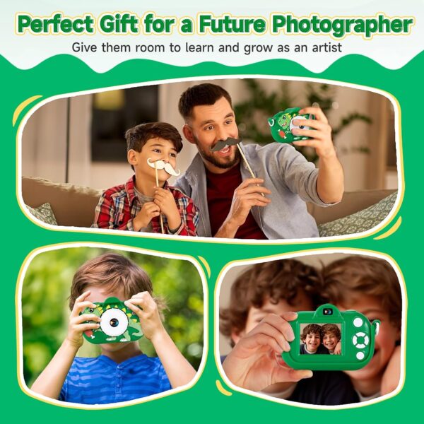 Kids Camera Toys for Boys Age 3-8, 1080P Toddler Digital Camera with 32GB SD Card, Toddler Toys for Kids, Christmas Birthday Gifts for Boys 3,4,5,6,7,8 Years Old - Image 5
