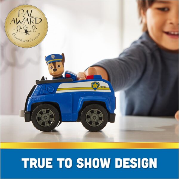 Paw Patrol, Chase’s Patrol Cruiser, Toy Car with Collectible Action Figure, Sustainably Minded Kids Toys for Boys & Girls Ages 3 and Up - Image 3